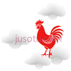 公鸡,卡通,红色PNG