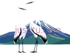 鹤,插画,白色,黑色PNG