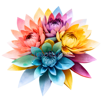 菊花,折纸, PNG