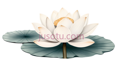 莲花,插画,白色, PNG