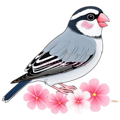 鸟类,花卉, PNG