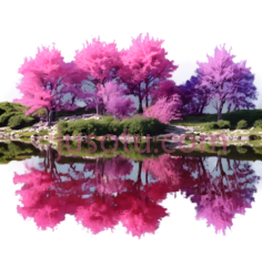 树,自然景观,粉色PNG