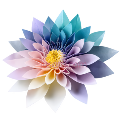 折纸,菊花, PNG