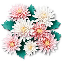 菊花,纸艺PNG