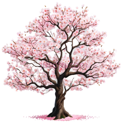 樱花树, PNG