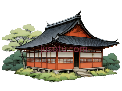 建筑,中式,红色,黑色, PNG