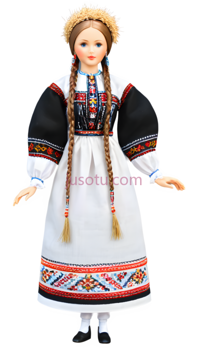 玩偶,服饰,白色, 黑色, 红色, PNG