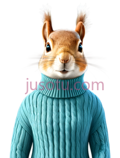 松鼠,卡通,蓝色PNG