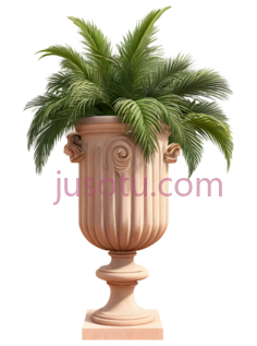 花盆,古典,米色, PNG