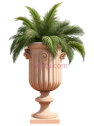 花盆,古典,米色, PNG