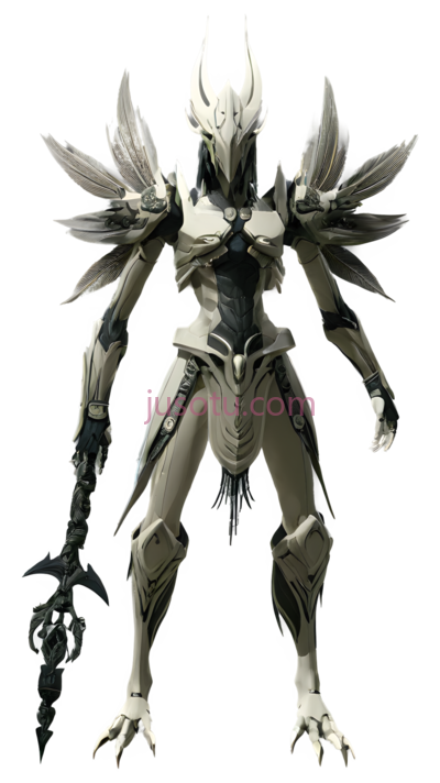 机甲战士,科幻,白色, PNG