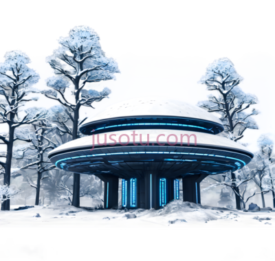 雪地建筑,现代,白色, PNG