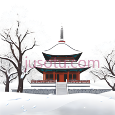 亭子,中式建筑,白色,红色,灰色PNG