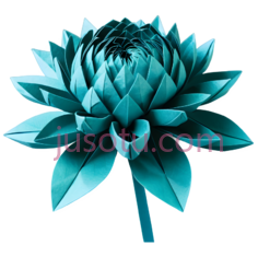 折纸,纸菊,折叠PNG