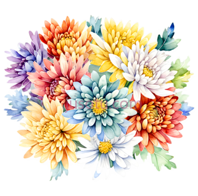 菊花,拼贴, PNG