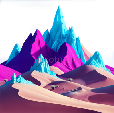 山脉,风景, PNG