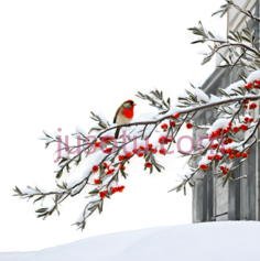 雪松,冬季,白色PNG