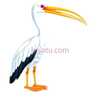 白鹤,水鸟, PNG