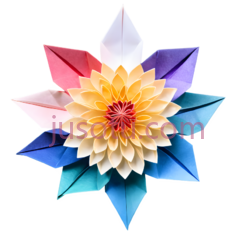 折纸,菊花,丝绸PNG