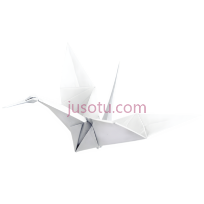 纸鹤,折纸,白色, PNG