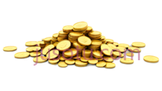 金币,堆叠,金色PNG