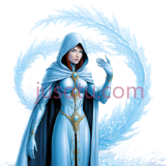 女性角色,幻想,蓝色PNG
