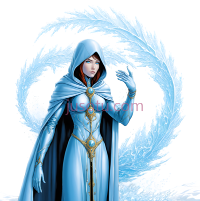 女性角色,幻想,蓝色, PNG
