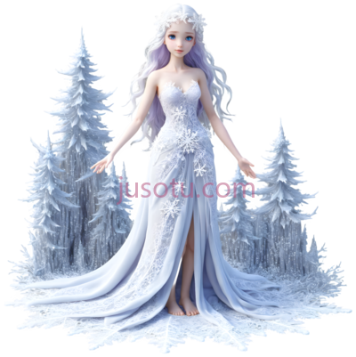 冰雪女王,幻想,白色, PNG
