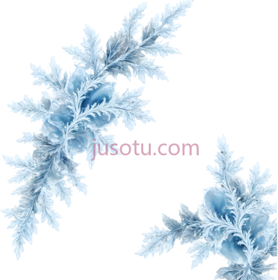 雪花,冰晶结构,蓝色, PNG
