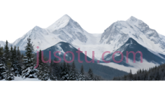 雪山,自然风光,白色,绿色PNG