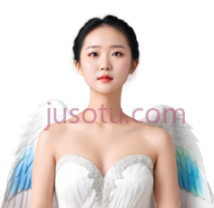 女性,天使翅膀,白色,蓝色PNG