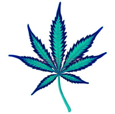 大麻叶,抽象,蓝色, PNG