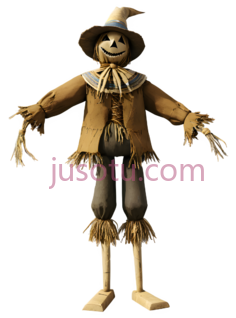 稻草人,卡通,黄色PNG