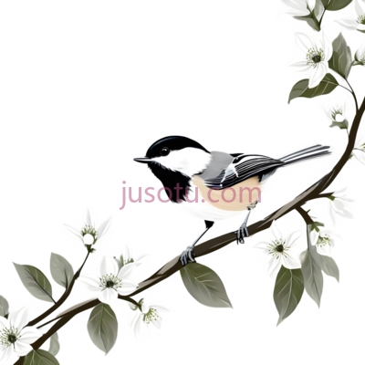 鸟,插画,白色,黑色, PNG