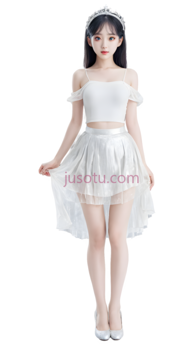 女生,时尚,白色, PNG