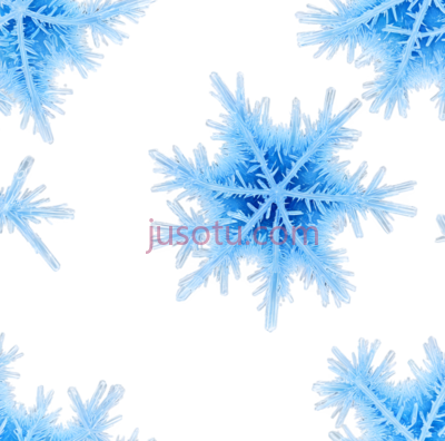 雪花,对称,蓝色, PNG