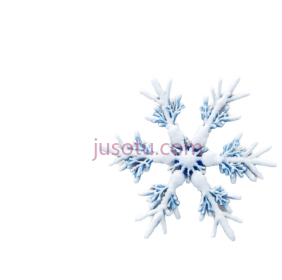 雪花,对称,蓝色, PNG
