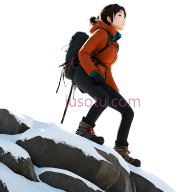 女孩,爬山, PNG