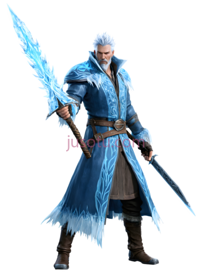 冰霜战士,奇幻,蓝色, PNG