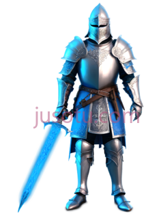 骑士,中世纪盔甲,银色PNG