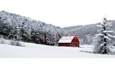 雪景,宁静,白色, PNG