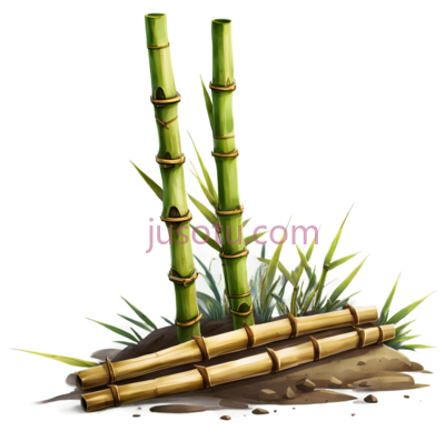 竹子,插画,绿色, PNG