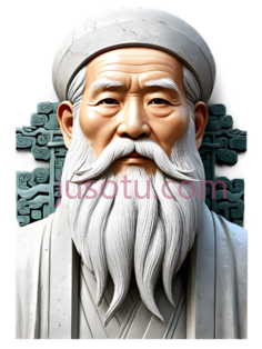 雕像,中式雕塑,白色PNG