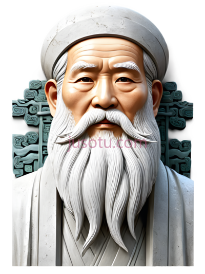 雕像,中式雕塑,白色, PNG